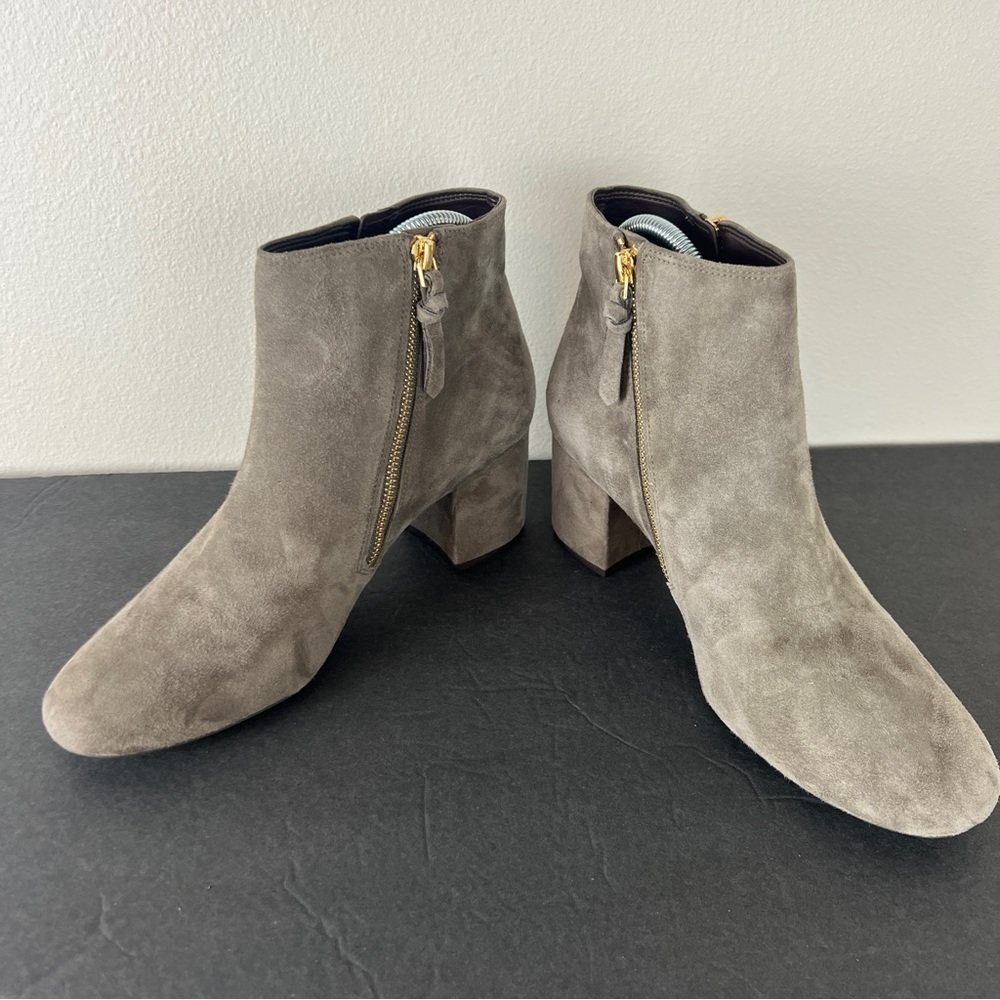 Cole Haan Suede Boots with Side Zippers NWOB - Picture 6 of 9